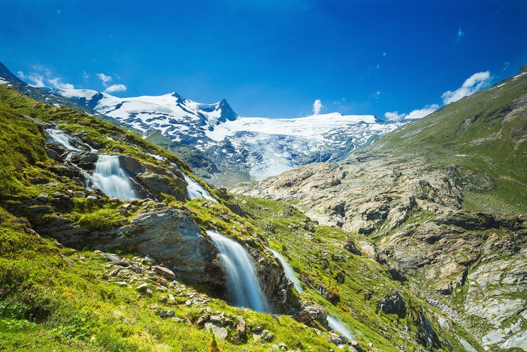 Grossvenediger peak in Hohe Tauern National Park, Austria