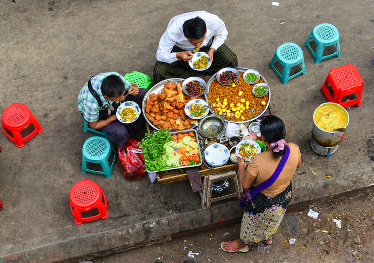 Street food in Yangon