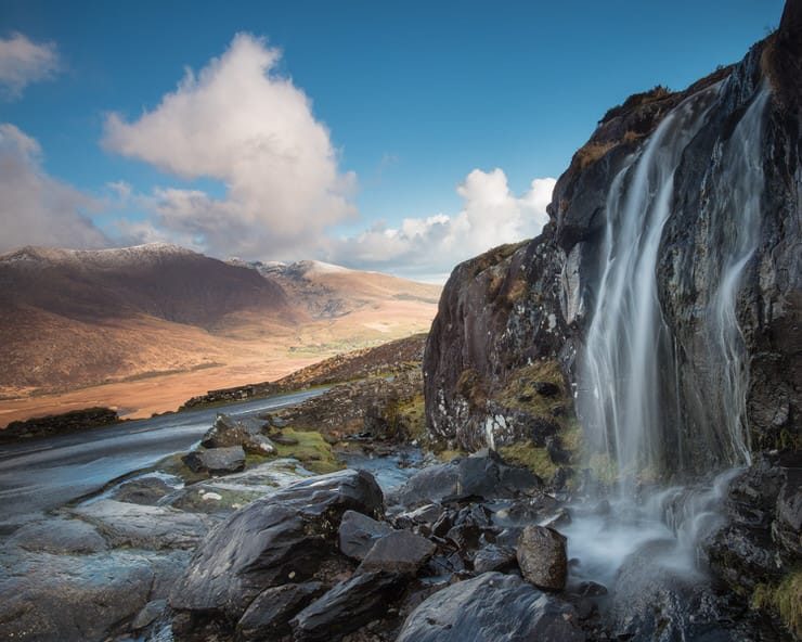 Waterfall on The Conner Pass, Dingle Peninsula