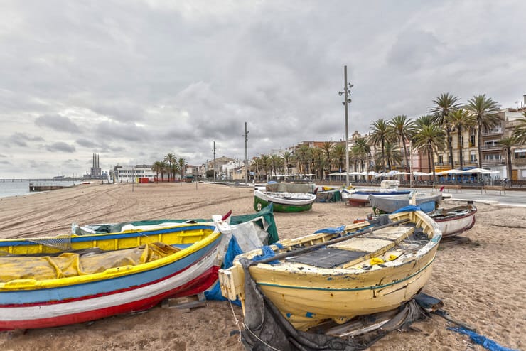 Playa Badalona, Catalonia, Spain