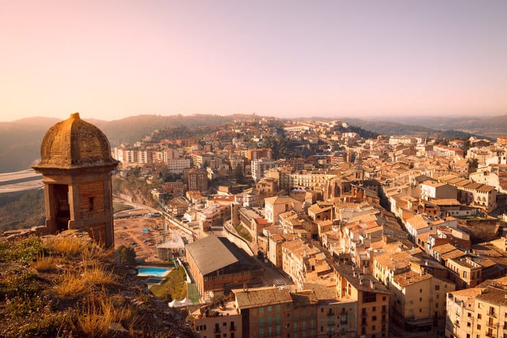 Sunrise in Cardona, Spain