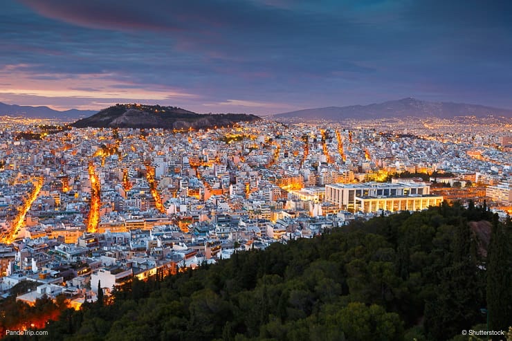 Lycabettus Hill in Athens, Greece