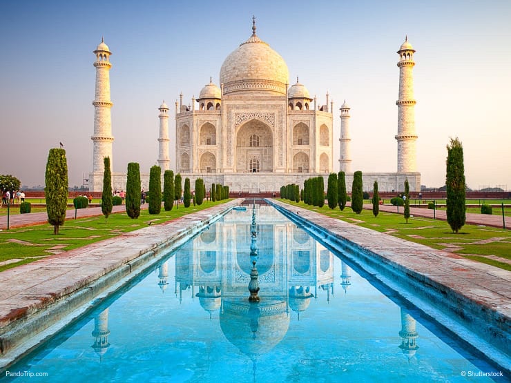 A classic view of Taj Mahal, India