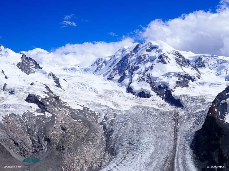 Dufourspitze the main peak of Monte Rosa