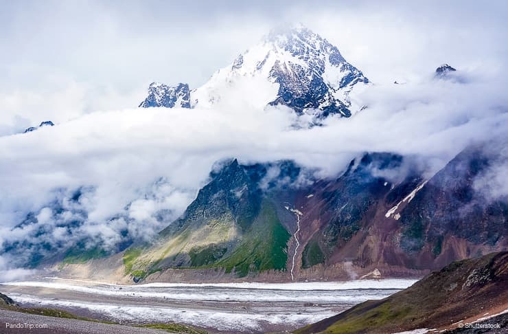 Dykh-Tau mountain in Russia