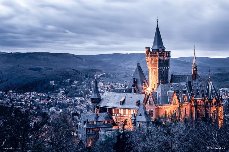 Fairy tale castle in Wernigerode