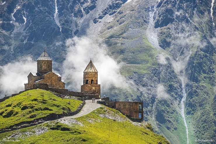 Gergeti Trinity Church under Mount Kazbegi