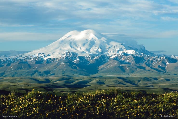 Mount Elbrus in the morning