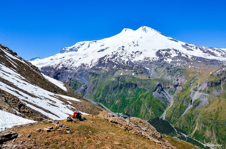 Mount Elbrus, the highest peak of Europe