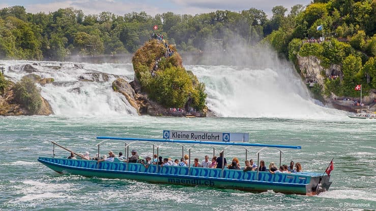 A boat near Rheinfall