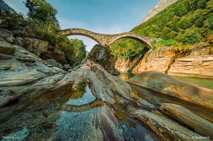 Panoramic view of Ponte dei Salti bridge