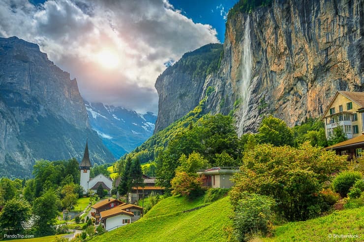 Staubbach waterfall, Lauterbrunnen, Switzerland