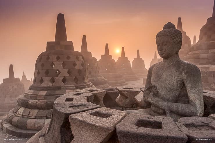 Borobudur Temple at Sunrise