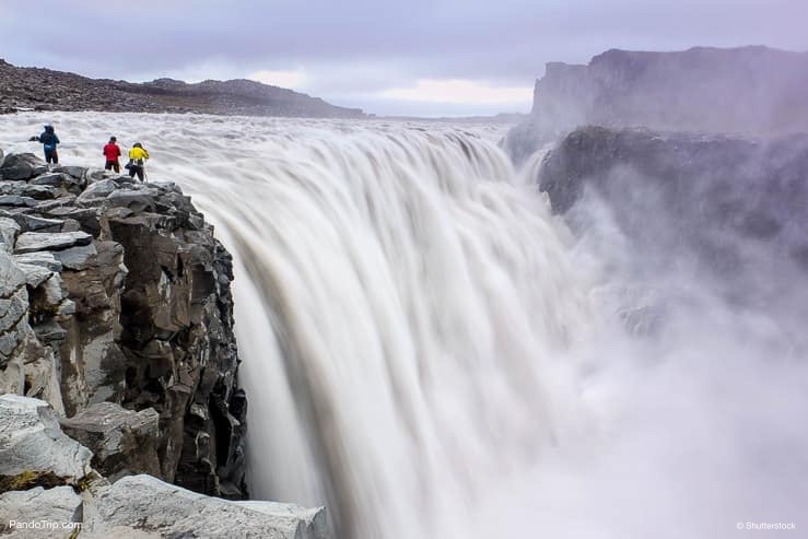 Dettifoss waterfall from East side