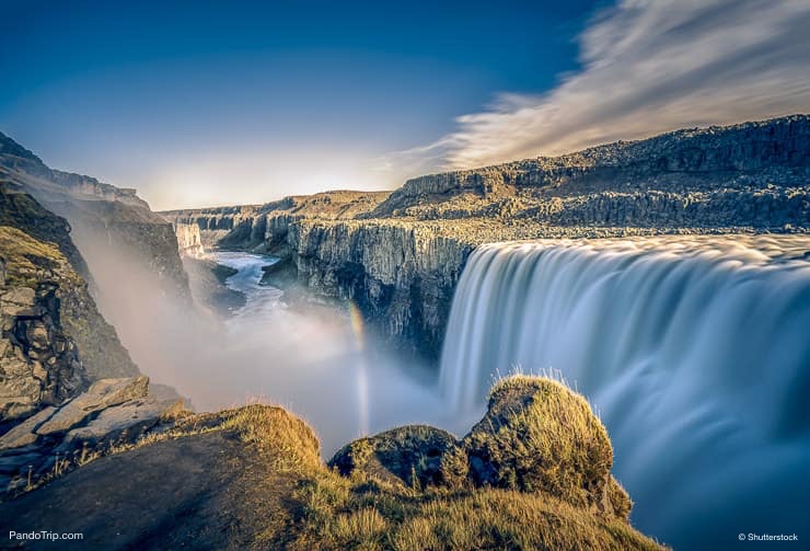 Dettifoss waterfall from West side