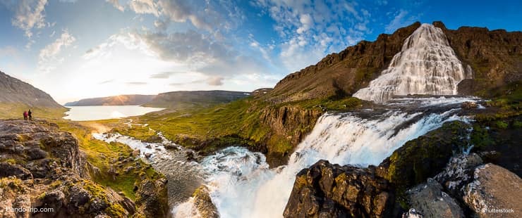Dynjandi waterfall in Iceland