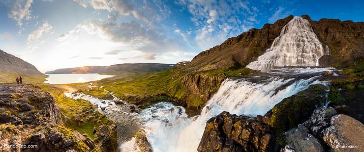 Dynjandi waterfall in Iceland