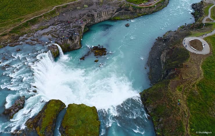 Godafoss from above