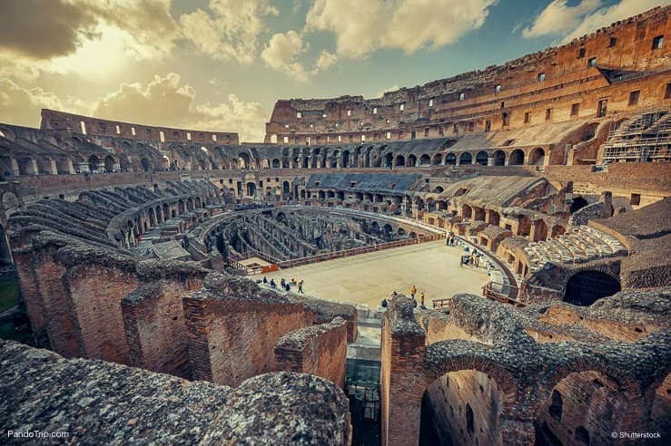 Inside the Colosseum, Rome