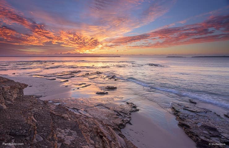 Jervis Bay from the rocks at Plantation Point