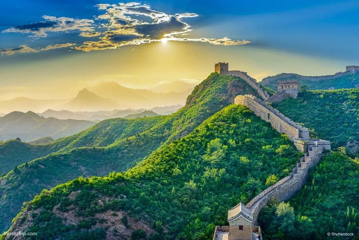 Panorama of The Great Wall of China