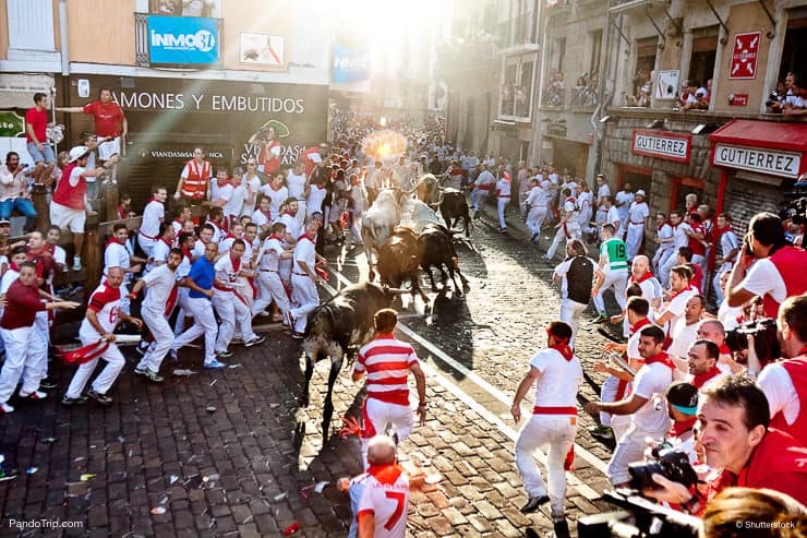 Running of the Bulls, Pamplona, Spain