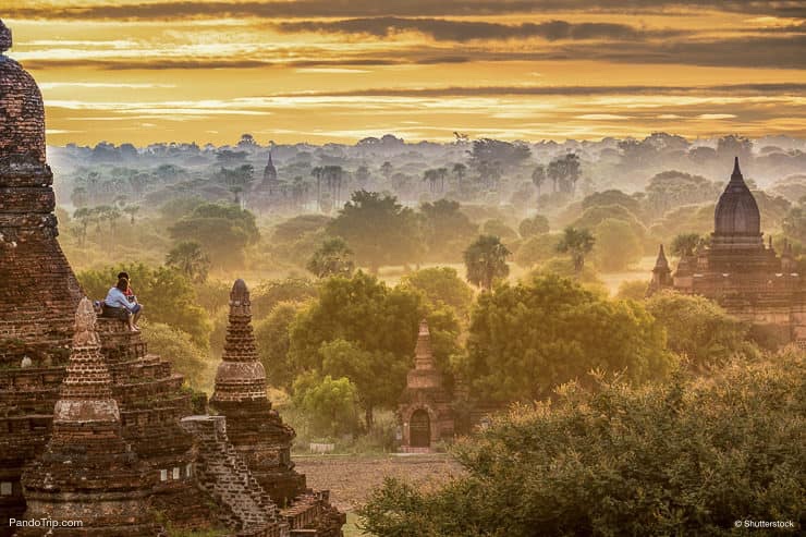 Sunrise in Bagan, Myanmar