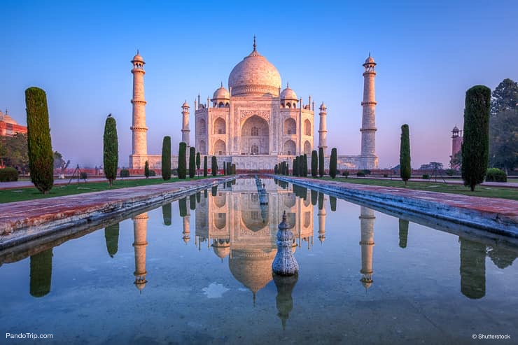 Sunset over Taj Mahal, India