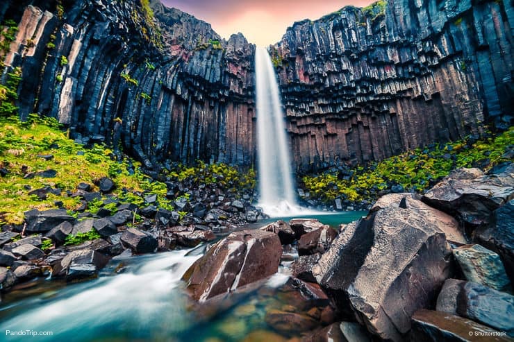 Svartifoss Waterfall in Iceland