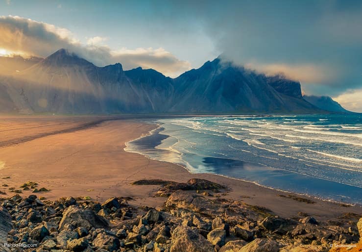 Vestrahorn mountain and Stokksnes beach