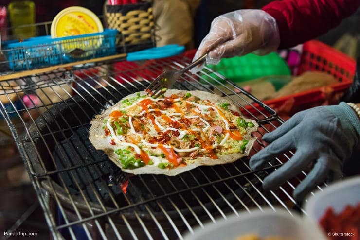 Vietnamese Street Food at Night Market