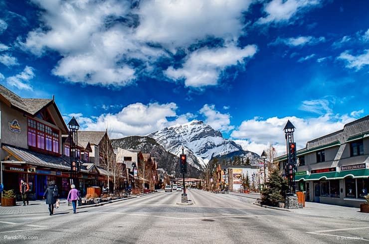 Banff Avenue in Canada