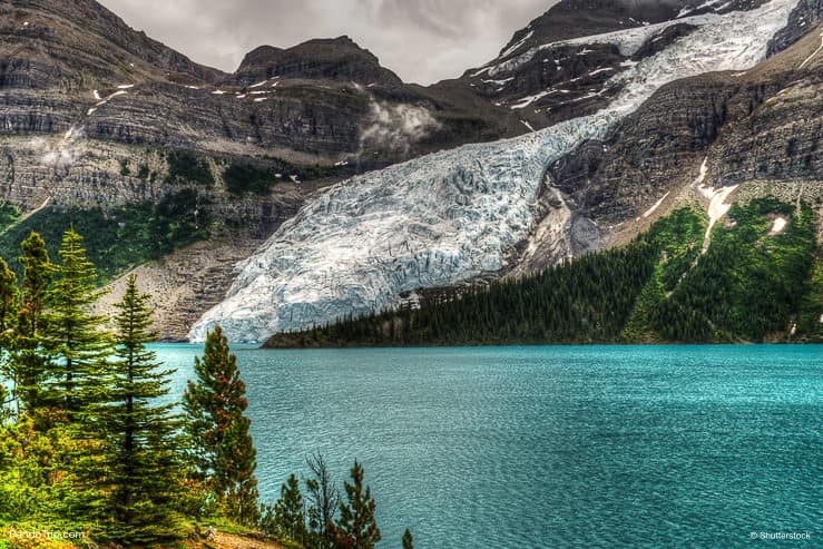 Berg Lake in Mount Robson Provincial Park, Canada