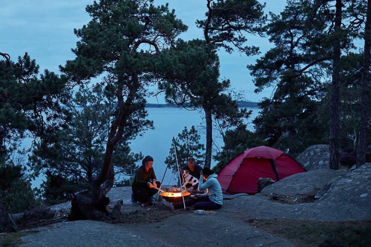 Camping in Stockholm Archipelago