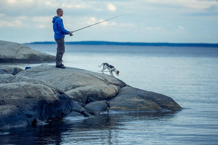 Fishing in Stockholm Archipelago