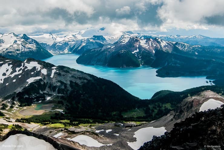 Garibaldi Lake, Canada. Aerial view