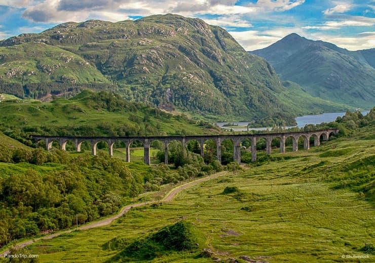 Glenfinnan Viaduct in Scotland