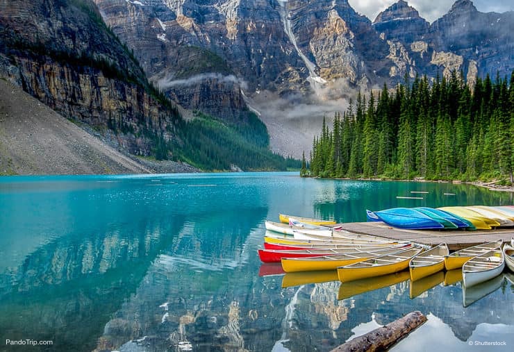 Moraine Lake in Banff National park, Canada