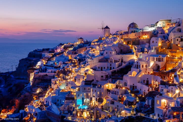 Oia in Santorini, Greece