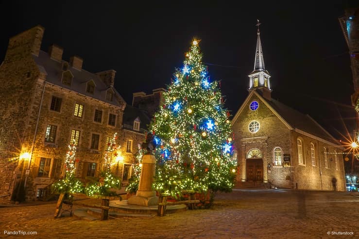 Quebec City during Christmas