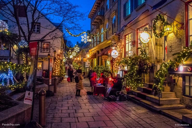 Rue du Petit-Champlain in Quebec, Canada