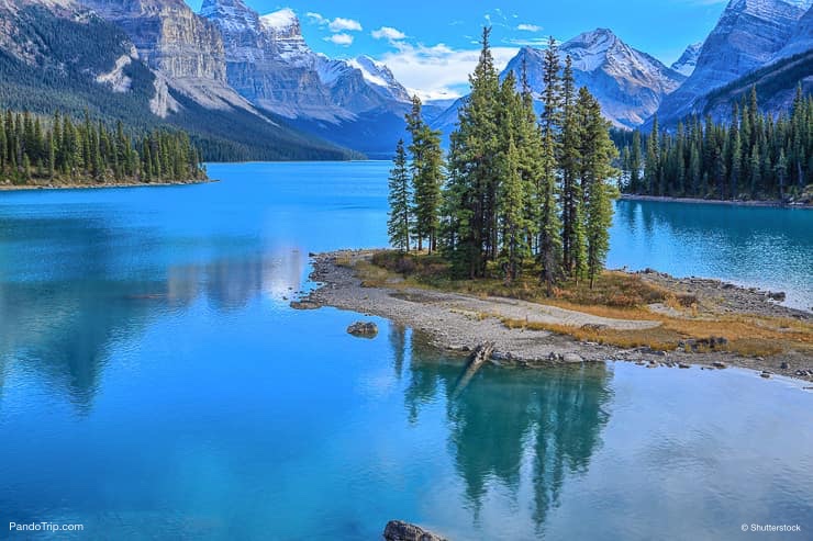 Spirit Island in Maligne Lake