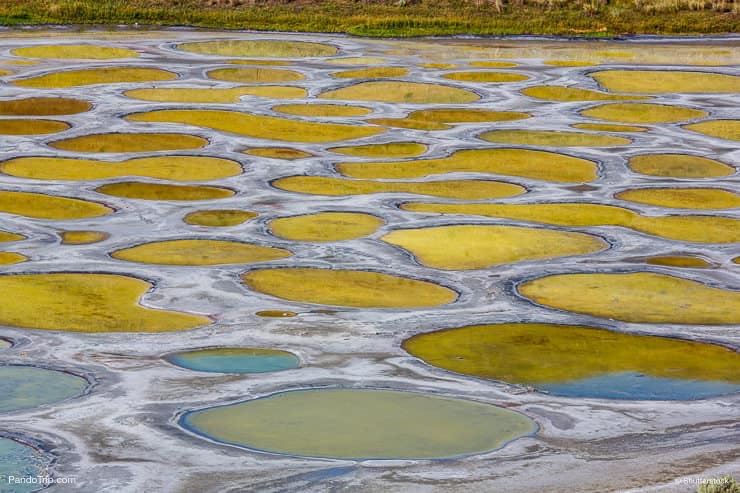 Spotted Lake in British Columbia, Canada