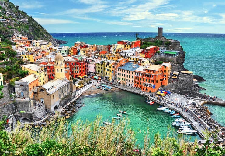 Vernazza village in Cinque Terre area, Italy