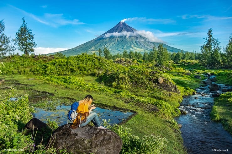 Amazing view of Mayon Volcano in Philippines