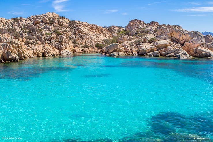 Cala Coticcio Beach on Caprera island, Maddalena Archipelago, Sardinia, Italy