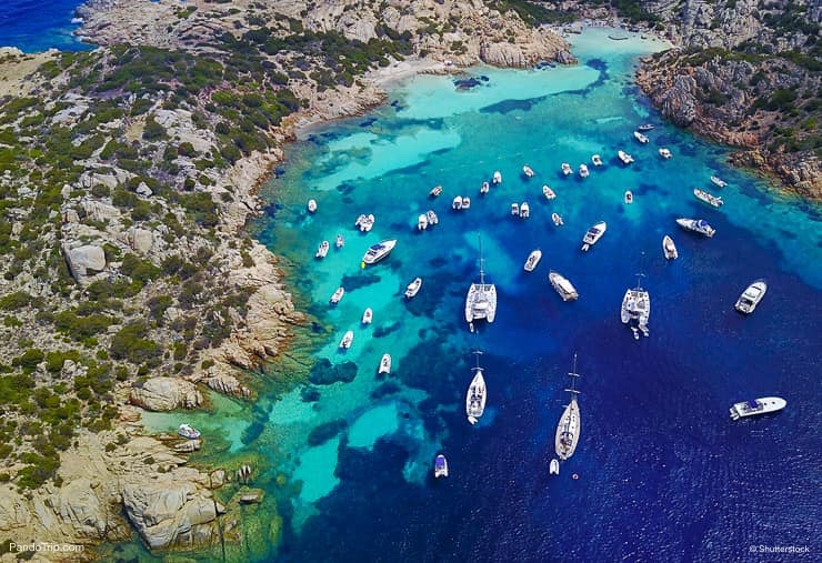 Cala Napoletana on the coastline of Caprera Island, Maddalena Archipelago, Sardinia, Italy