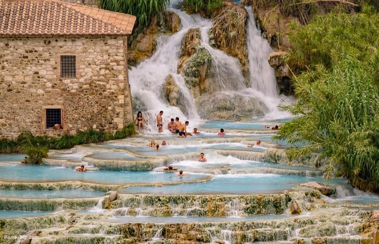 Cascate del Mulino in Saturnia, Italy