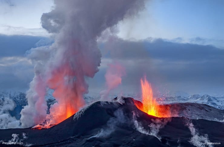 Eyjafjallajokull volcano eruption in 2010. Iceland