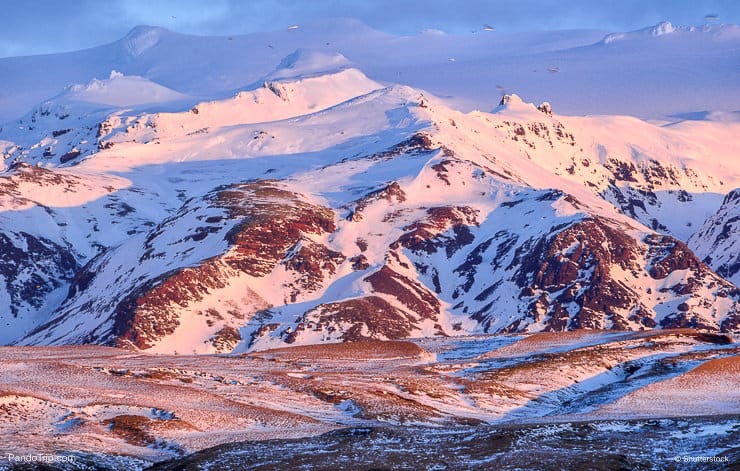 Eyjafjallajokull volcano in Iceland